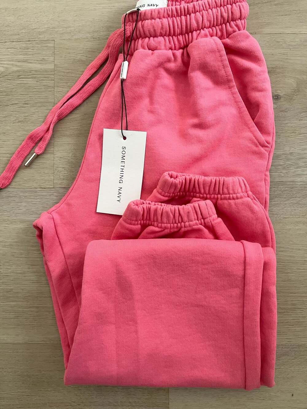 Something Navy Women's Pink Drawstring Sweatpants